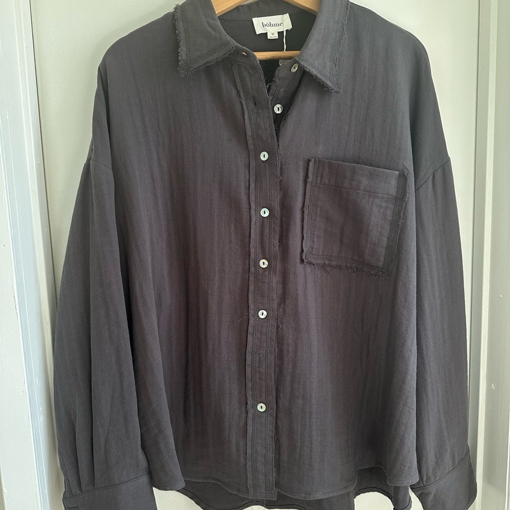 Böhme Charcoal Button-Up Shirt